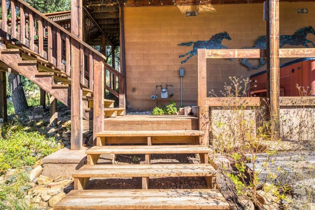 Perk Canyon Hidden Acres-Hot Tub-Gas Fireplace Ruidoso Exteriör bild